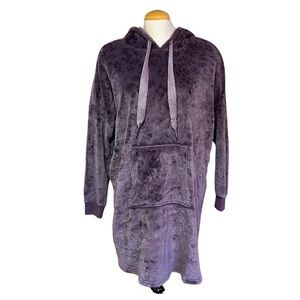 Denver Hayes Purple Oversized Cozy Lounge Sweater Nightdress Women’s Size XL